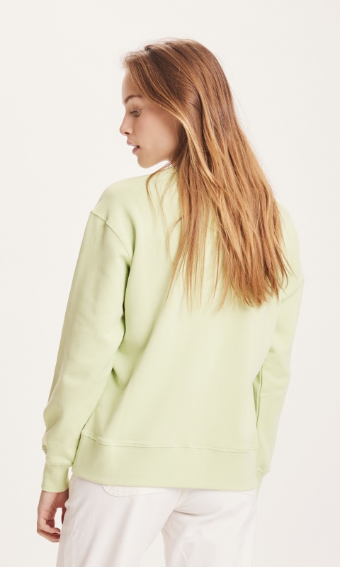 Basic badge sweat - light green